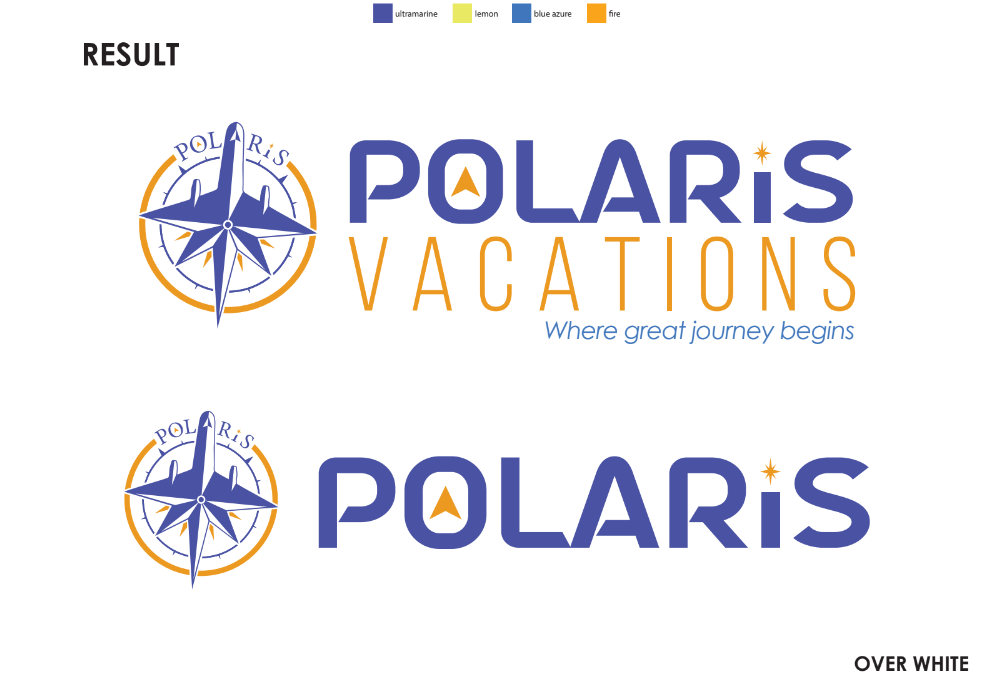 Polaris Vacations logo system