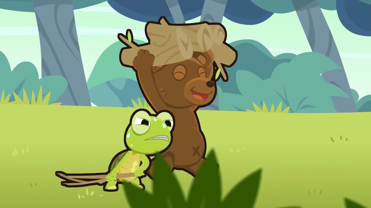 Bear and tortoise characters in Borneo Folktale