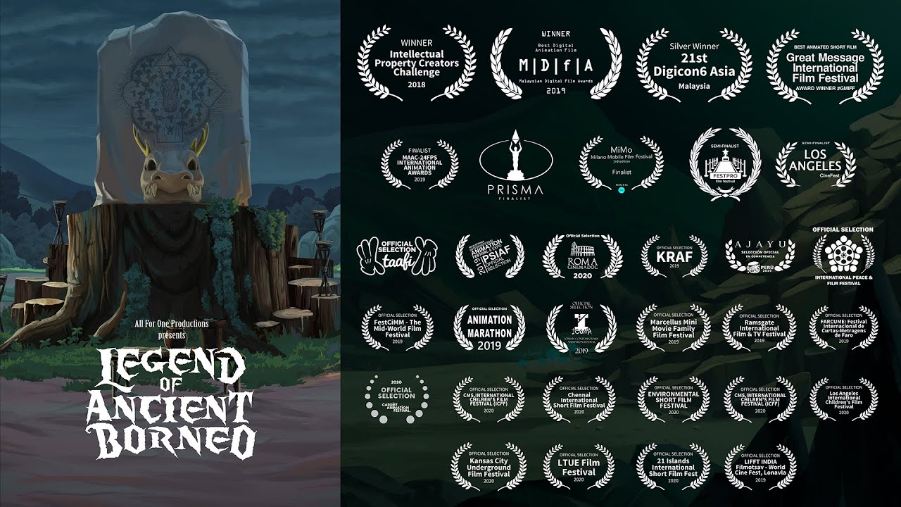 Legend of Ancient Borneo animated short film artwork